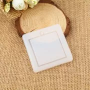 Moule silicone carré évidé pour réaliser des pendentifs en résine 47x41 mm x1