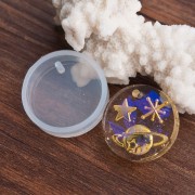 Moule silicone rond pour réaliser des pendentifs en résine x1|raw }}