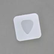 Moule silicone triangle arrondi pour réaliser des cabochons en résine x1