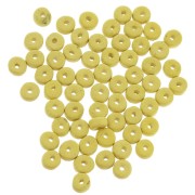 Perles Heishi rondelles en céramique 5.3x2.5 mm - Jaune Citron mat x30|raw }}