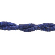 Perles Heishi rondelles  en pâte polymère 5x1 mm Multi Bleu foncé x39 cm|raw }}