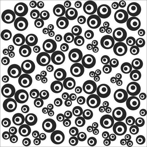 Plaque de texture Cernit pour la pâte polymère 9 cm - Contemporary Clovers x1