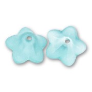 Fleurs  6x12 mm Light Turquoise Frosted x10|raw }}