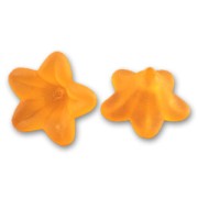 Fleurs  6x12 mm Orange Frosted x10|raw }}