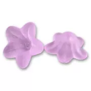 Fleurs  6x12 mm Violet Frosted x10