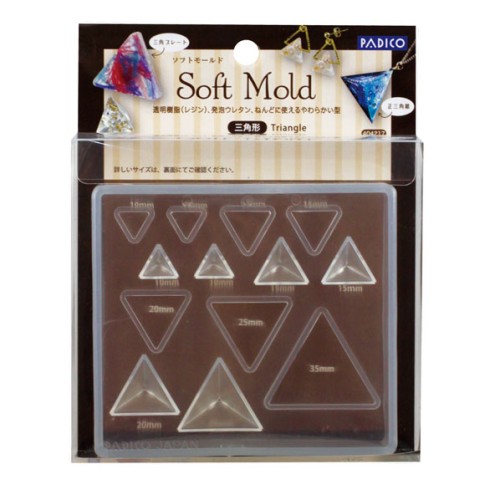 Moule silicone pour réaliser des triangles - Padico - pour résine x1