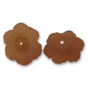 Fleurs  4x11 mm Smoked Topaz Frosted x10|raw }}