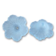 Fleurs  4x11 mm Light Sapphire Frosted x10|raw }}