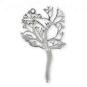 Pendentif arbre 43 mm rhodié x1