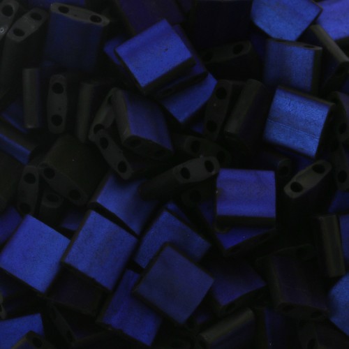 Miyuki Tila Beads 5x5x1.9 mm TL-55110 - Black Azuro Full Mat x10g