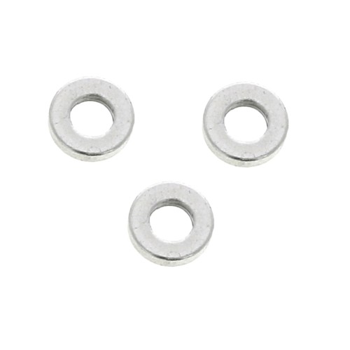 Perles rondelles Heishi en laiton disques plats percés 4x0.8mm Placage Argent fin vieilli x10