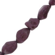 Perle irrégulière 15 mm Howlite teintée - Violet x1|raw }}
