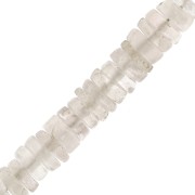 Perles Heishi rondelles en pierre gemme 5x2 mm - Quartz rose x20|raw }}