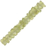 Perles Heishi rondelles en pierre gemme 4x2 mm - Péridot x20|raw }}