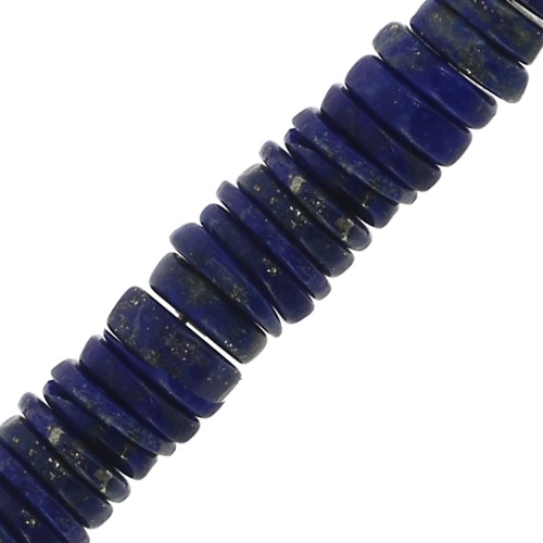 Perles Heishi rondelles en pierre gemme 5x2 mm - Lapis Lazuli x20