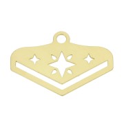 Embout tissage perles Miyuki 11/0 exclu Perles & co Etoile 18 mm Doré à l'or fin|raw }}