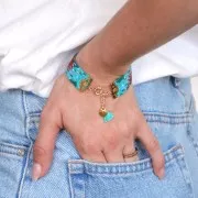 Embout tissage perles Miyuki 11/0 exclu Perles & co Etoile 18 mm Doré à l'or fin