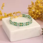 Embout tissage perles Miyuki 11/0 exclu Perles & co Bohème 9 mm Doré à l'or fin