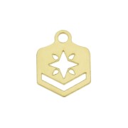 Embout tissage perles Miyuki 11/0 exclu Perles & co Etoile 9 mm Doré à l'or fin