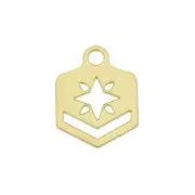 Embout tissage perles Miyuki 11/0 exclu Perles & co Etoile 9 mm Doré à l'or fin