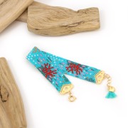 Embout tissage perles Miyuki 11/0 exclu Perles & co Etoile 18 mm Argenté