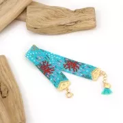 Embout pour tissage de perles Miyuki 11/0 exclu Perles & co Etoile 18mm Argent 925