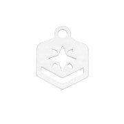 Embout tissage de perles Miyuki 11/0 exclu Perles & co Etoile 9 mm Argent 925|raw }}