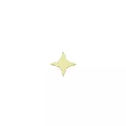 Élément en forme d'étoile à coller - exclu Perles & Co 4.3 mm Doré à l'or fin x4