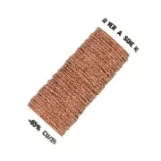 Fil à broder métallisé tressé 16 Au ver à soie pour broderie - Cuivré (021) x10m