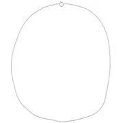 Tour de cou maille paloma1,3 mm Placage argent finx 45 cm