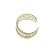 Bague d'oreille double 4.5 mm Plaqué Or 3 microns x1|raw }}
