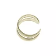 Bague d'oreille double 4.5 mm Plaqué Or 3 microns x1
