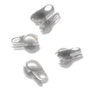 Embouts pour chaîne maille boule 1,5 mm argenté vieilli x50