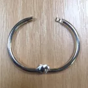 Porte clés anneau 30 mm à personnaliser - Argenté x1