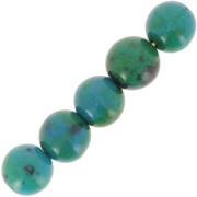 Perles rondes 8 mm pierre gemme Chrysocolle x10|raw }}