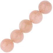 Perles rondes 6 mm pierre gemme Sun Stone - Pierre de soleil x15