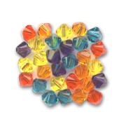Mix de Toupies en cristal PureCrystal 5328 4 mm Pop x50|raw }}