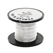 Fil de cuivre 0.315 mm - Argenté x70m|raw }}