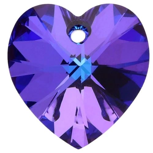 Coeur PureCrystal 6228 18x17.5 mm Crystal Heliotrope x1