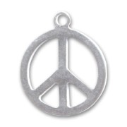 Breloque peace 17 mm en Argent 925 x1
