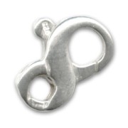 Fermoir mousqueton 13 mm - Argent 925 x1|raw }}