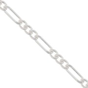 Chaîne maille Figaro alternée (1x3) 1.8 mm - Argent 925 x50cm