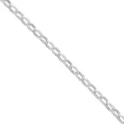 Chaîne maille Forçat rectangle 1.8 mm en Argent 925 x 50cm