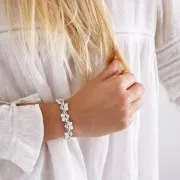 Intercalaires 3 trous - BowTrio - 18x4 mm doré rose x10