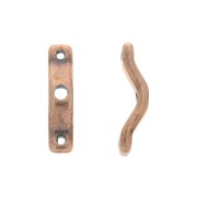 Intercalaires 3 trous - BowTrio - 18x4 mm Cuivré vieilli x10|raw }}