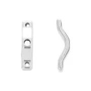 Intercalaires 3 trous - BowTrio - 18x4 mm Argenté vieilli x10