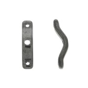 Intercalaires 3 trous - BowTrio - 18x4 mm Gunmetal  x10|raw }}