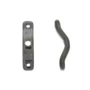 Intercalaires 3 trous - BowTrio - 18x4 mm Gunmetal  x10