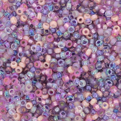 Mix de rocailles Miyuki 15/0 MIX-058 - Passionflower x8gr