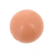 Perle en résine opaque 12 mm corail x1